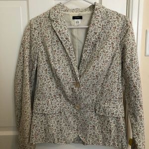 J Crew Floral Blazer Size 4